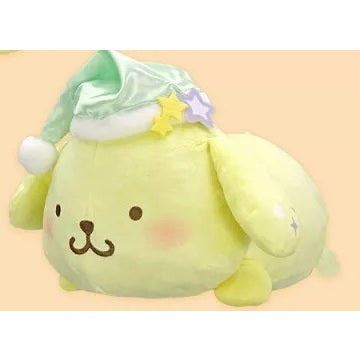 FuRyu Sanrio Pompompurin Fluffy Lying Down Nightcap Plush