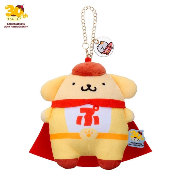 Pompompurin Mochi Mochi Hero Plush Keychain