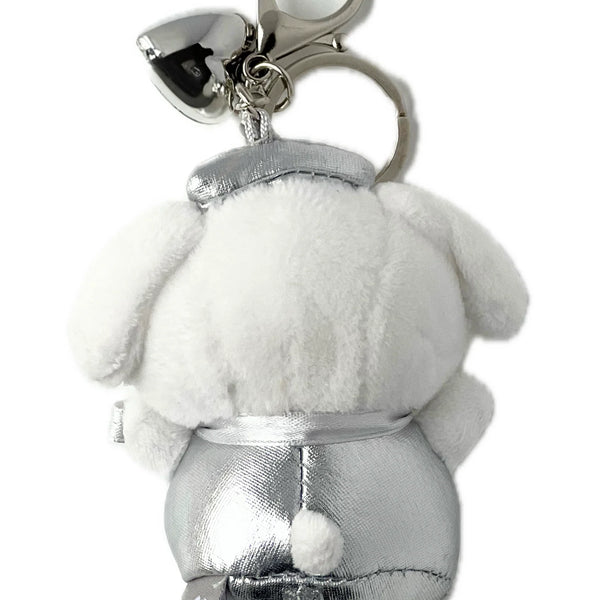 Sanrio Pompompurin Y2K Silver Mascot Keychain