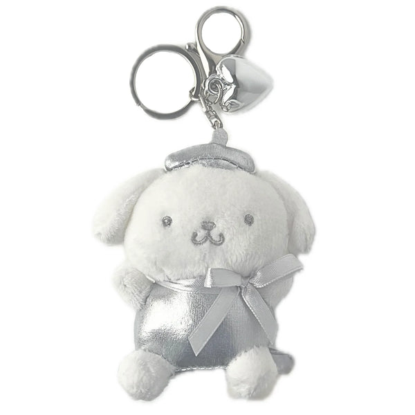 Sanrio Pompompurin Y2K Silver Mascot Keychain