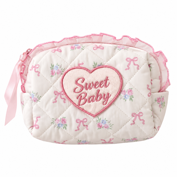 Sweet Ribbon Zip Pouch