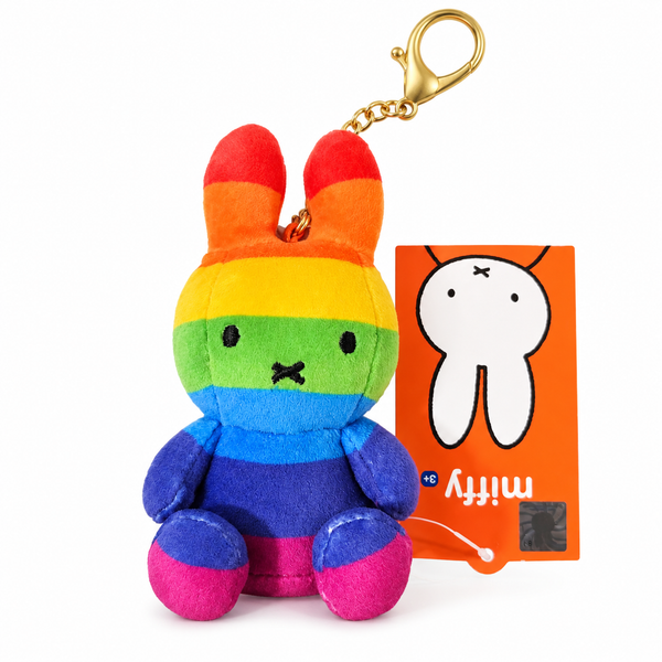Miffy Rainbow Miffy Plush Keychain