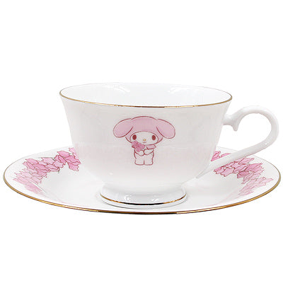 Sanrio My Melody Flowers Porcelain Teacup & Saucer Set