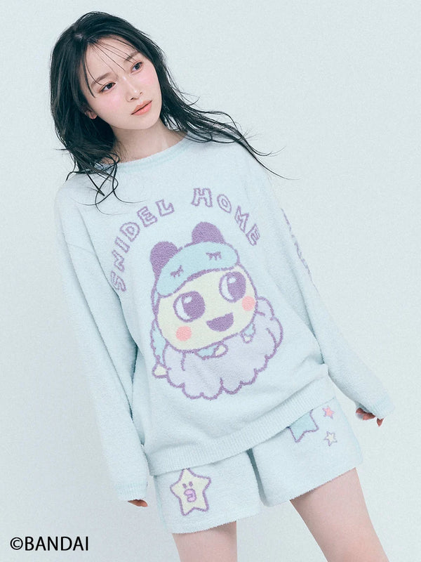 Snidel x Tamagotchi Knit Pullover & Shorts Set