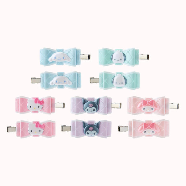 Sanrio Quilted Bow Bang Clip Set