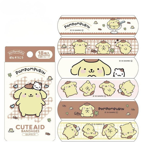 Sanrio Characters Cute Aid Adhesive Bandage (18 Sheets)