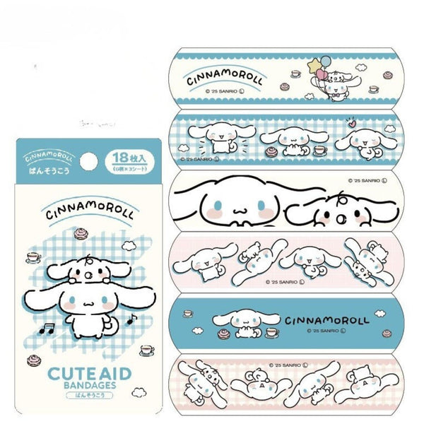 Sanrio Characters Cute Aid Adhesive Bandage (18 Sheets)