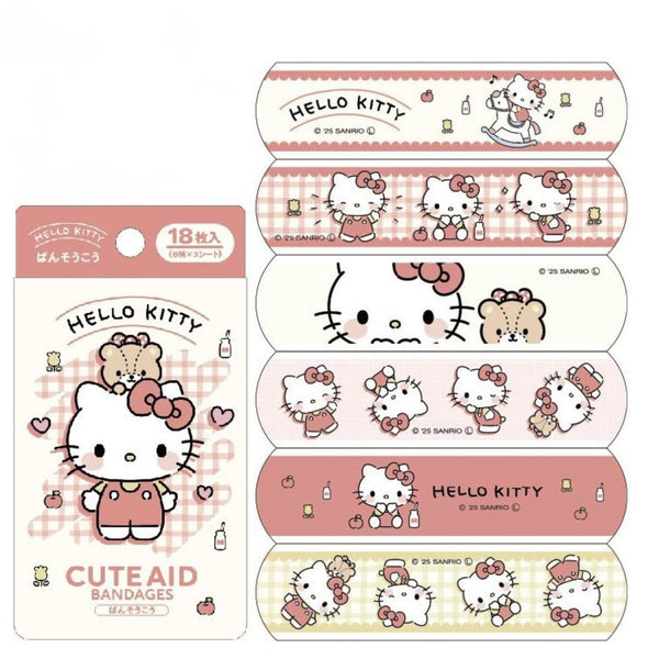 Sanrio Characters Cute Aid Adhesive Bandage (18 Sheets)