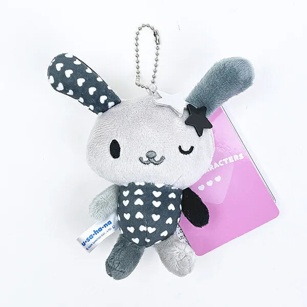 Sanrio Usahana Heisei Monochrome Print Mascot Plush Charm