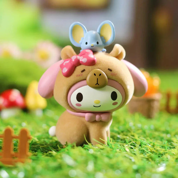 Sanrio Capybara Party Series Flocked Figures | Blind Box