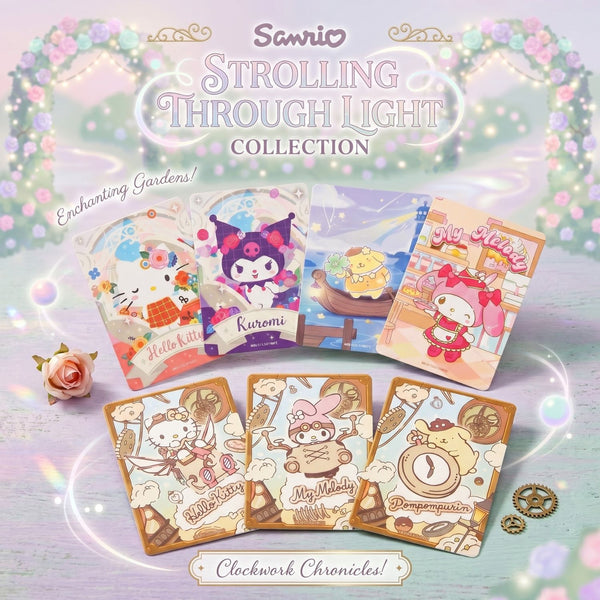Sanrio Characters Strolling Through Light Trading Cards