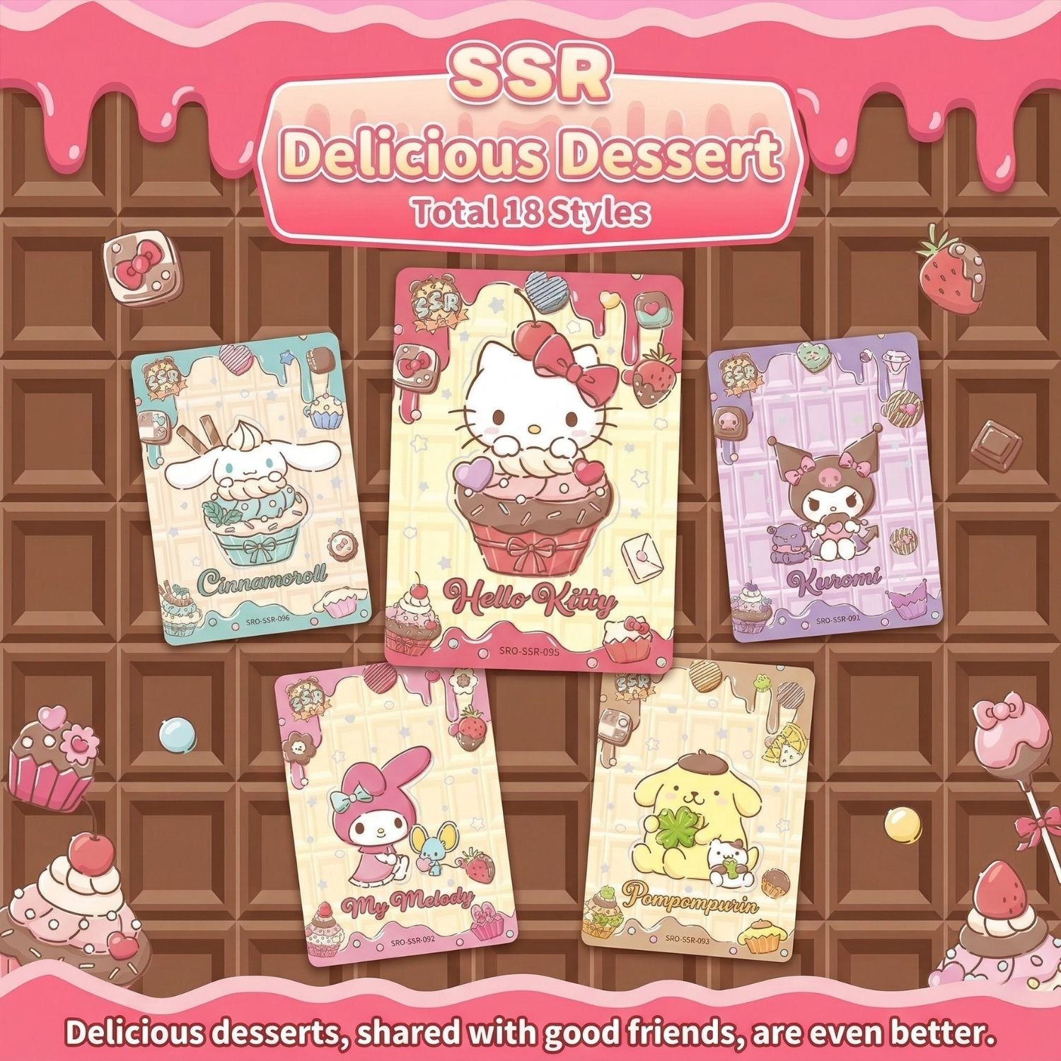 Sanrio Holiday Time Series 4 Polaroid Trading Cards | Japan