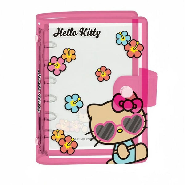 Sanrio Characters Suntanned Clear 6-Ring Sticker Binder & Organizer