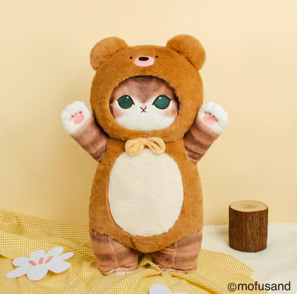Mofusand Bear Costume Jumbo Plushie