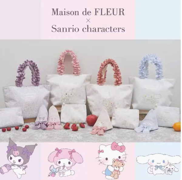 Maison De Fleur Sanrio Fruity Tote and Pouch Collection