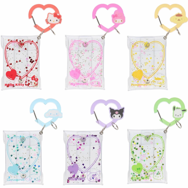 Sanrio Clear Glitter Carabiner Bag