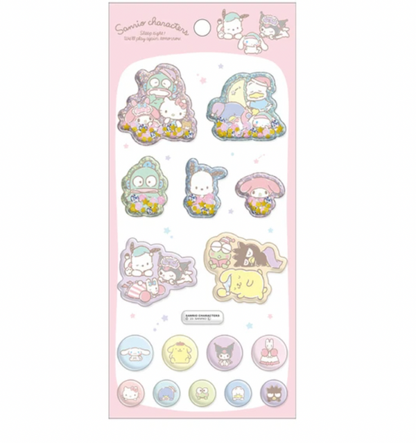 Pastel Sanrio Bubble Sticker Sheet