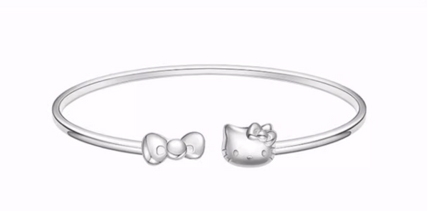 Hello Kitty Sterling Silver Bangle