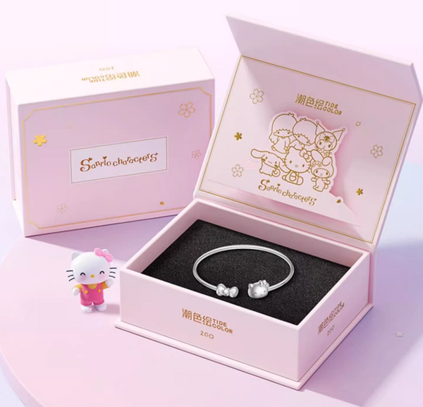 Hello Kitty Sterling Silver Bangle