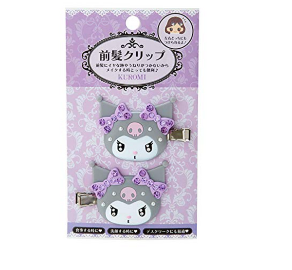 Kuromi Crystal Bang Clips (Set of 2)