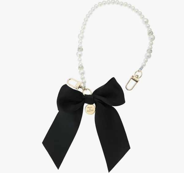 Maison de Fleur Rhinestone Pearl Phone Wrist Strap