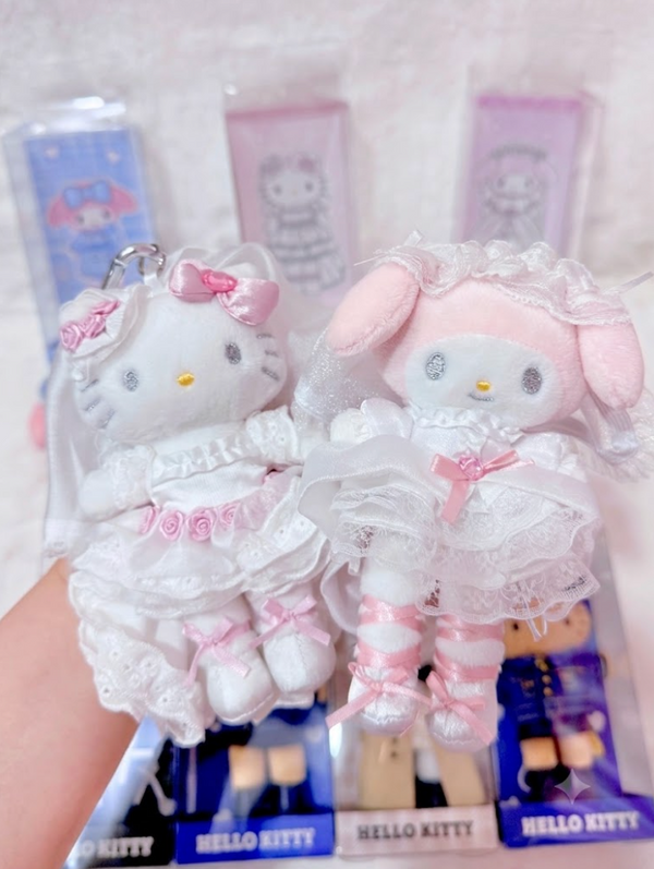 Hong Kong Exclusive Sanrio Style-up Plush Keychain – Gothic Angelic Series |Pre-order