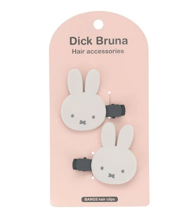 Shobido Miffy Flocked Die-Cut Hair Clips