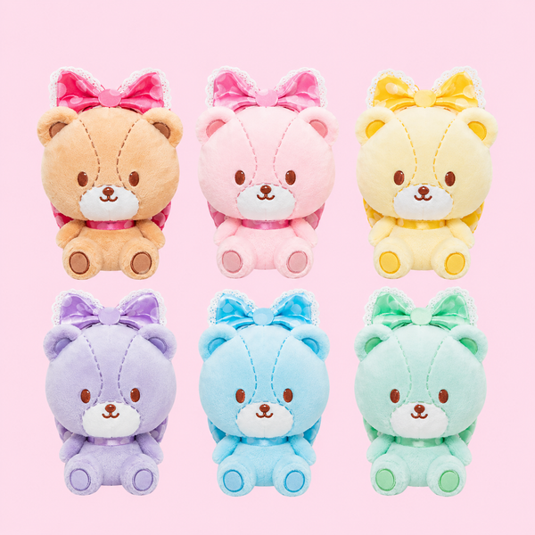 Hello Kitty Tiny Chum Pastel Teddy Bear Plush – 25cm