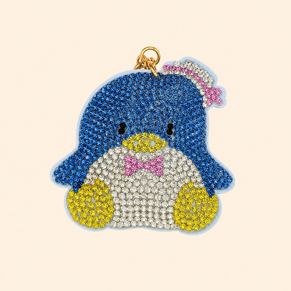 Sanrio Tuxedo Sam Rhinestone Crystal Keychain
