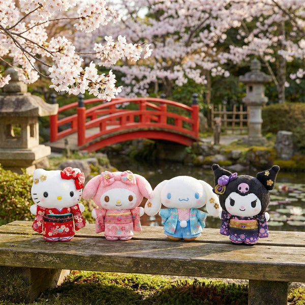 Sanrio Traditional Kimono Mascot Plush Keychain