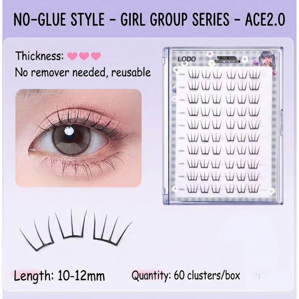 Glueless Manga Lash - Girl Group Ace Style