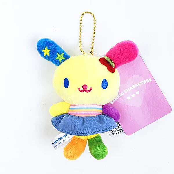 Sanrio Usahana Heisei Colorful Print Mascot Plush Charm