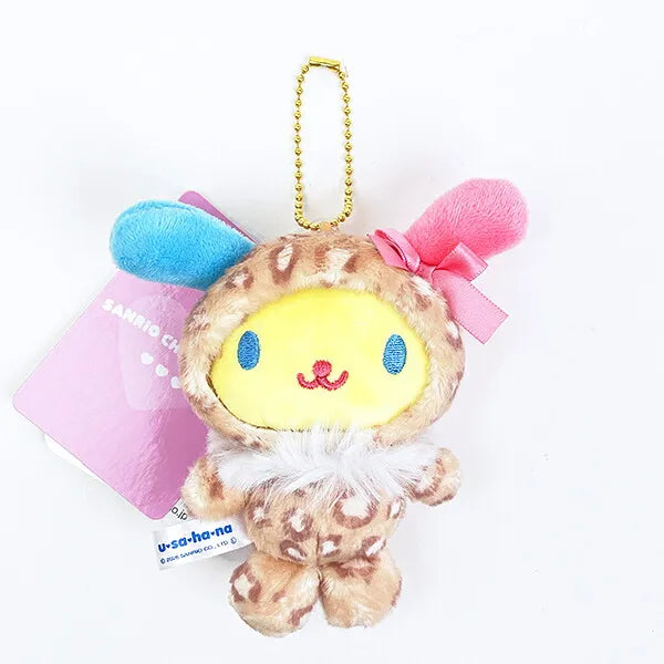 Sanrio Usahana Heisei Leopard Print Mascot Plush Charm