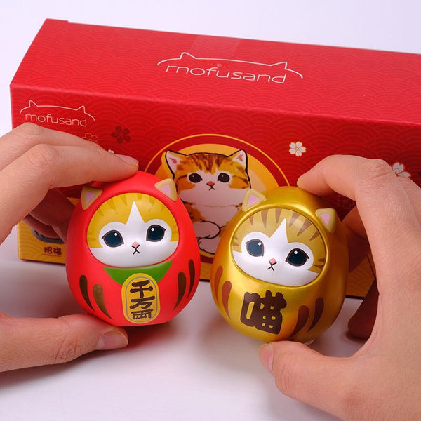 Mofusand Daruma Neko Cat New Year Hong Kong Limited Figurine Set