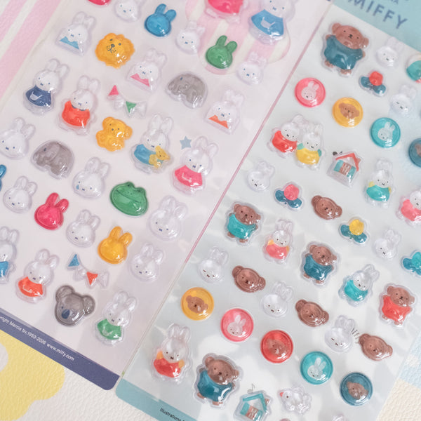 Miffy Potejem 3D Puffy Gem Stickers