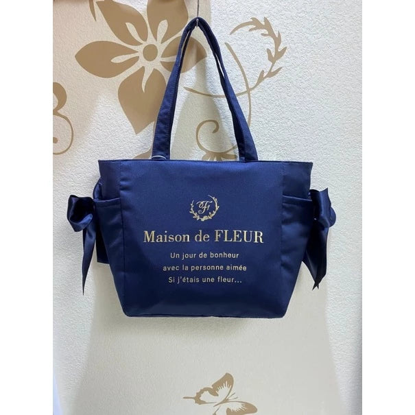 Maison de FLEUR Satin Large Ita Bag – Suteki Gifts Maison de FLEUR Satin Large Ita Bag – Suteki Gifts