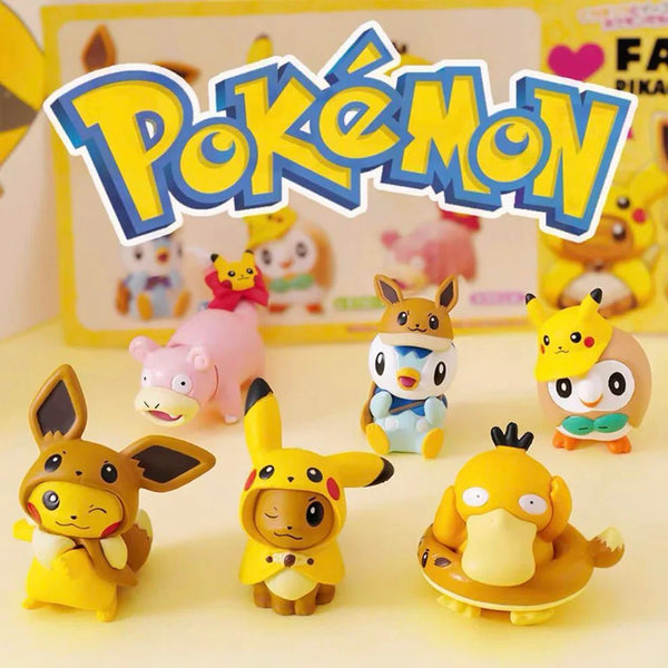 Pokémon Dress-Up Pikachu & Eevee Theme Gashapon Figures