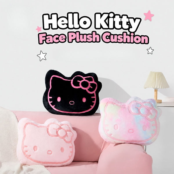 Hello Kitty Face Plush Cushion