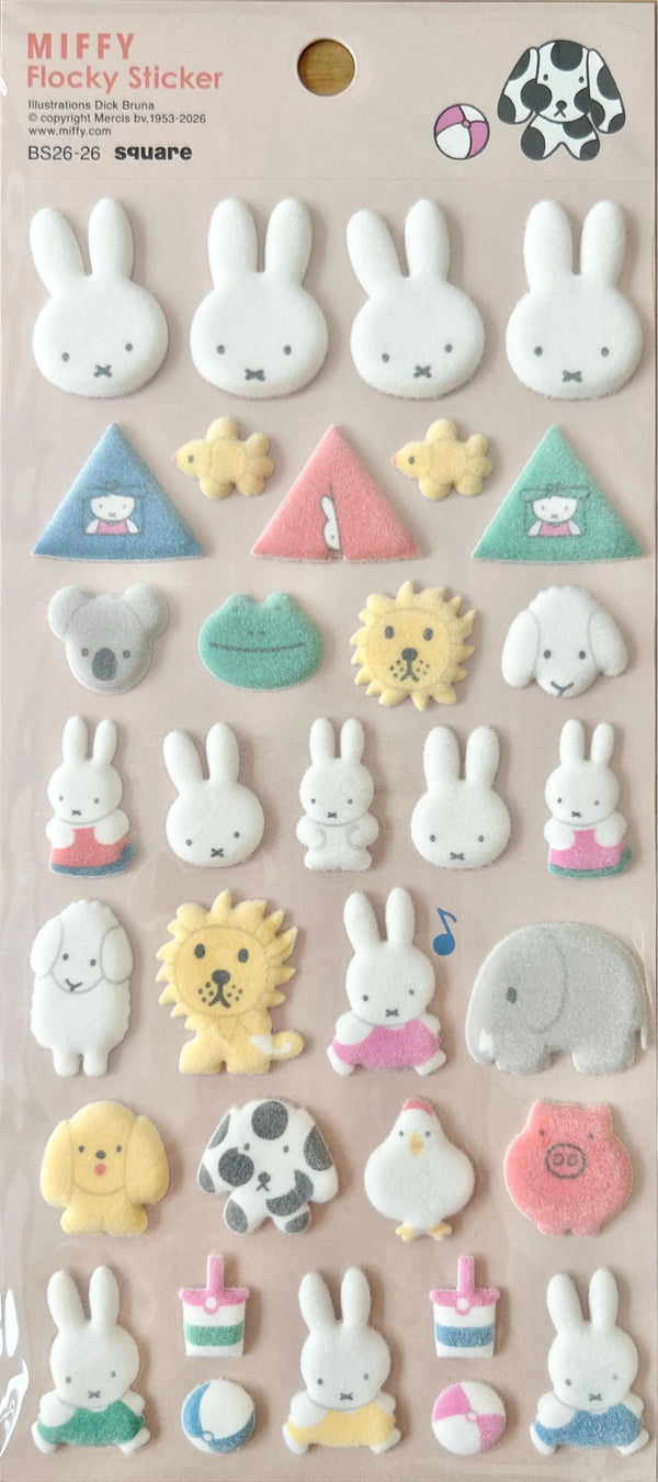 Miffy Flocked Sticker Sheet