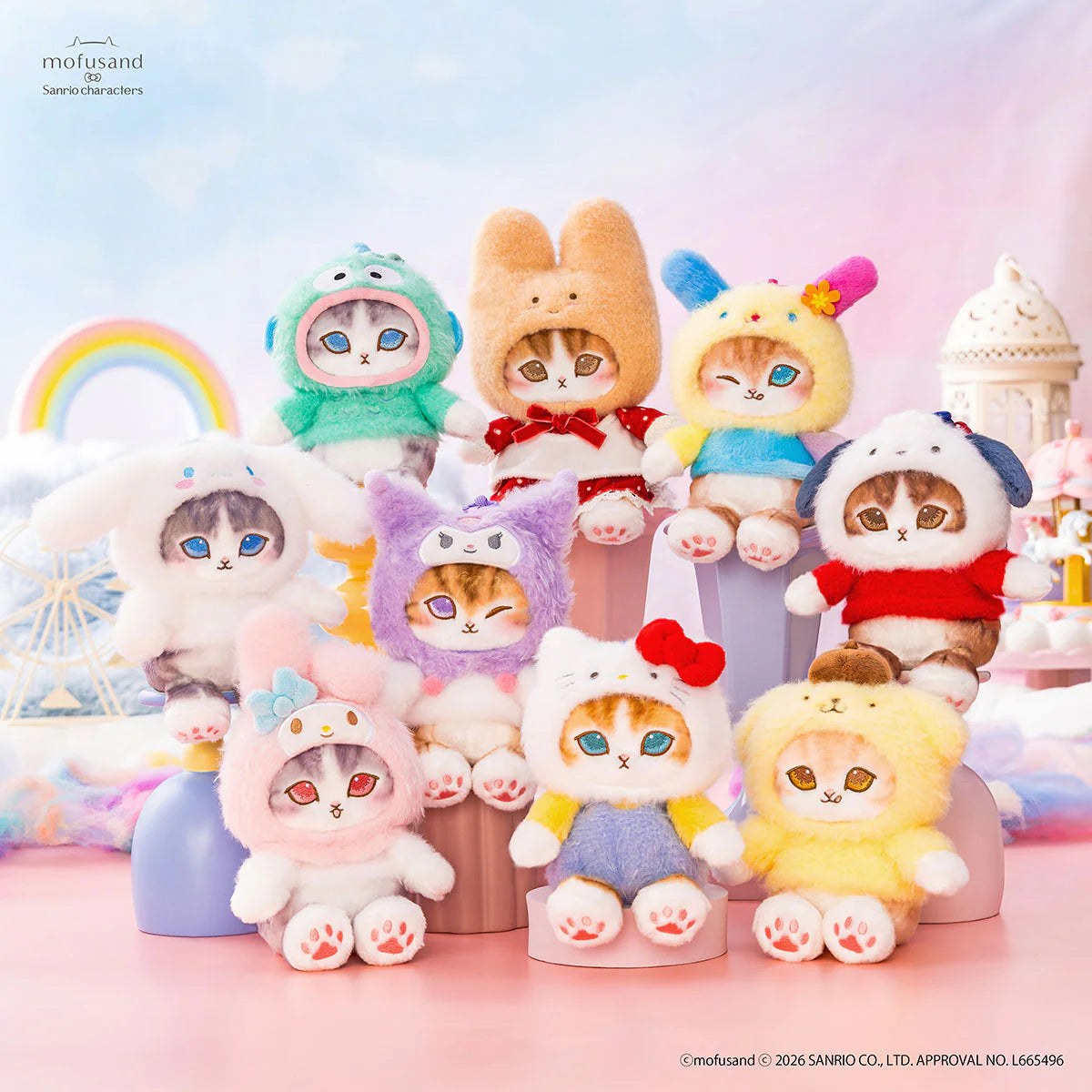 Mofusand x Sanrio Characters Mascot Plush | Japan Import – Suteki Mofusand x Sanrio Characters Mascot Plush | Japan Import – Suteki