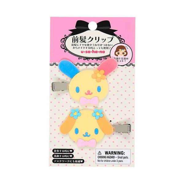 Usahana Besties Flocked Mini Hair Clip Set