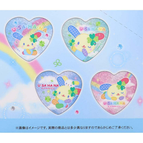 Usahana Heart Glitter Trading Tin Badge Blind Bag