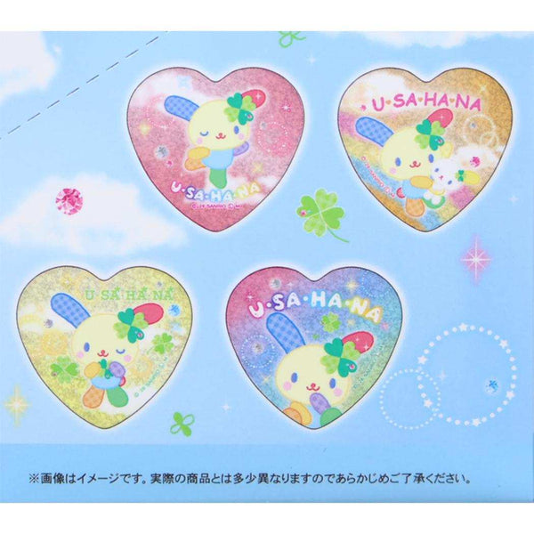 Usahana Heart Glitter Trading Tin Badge Blind Bag