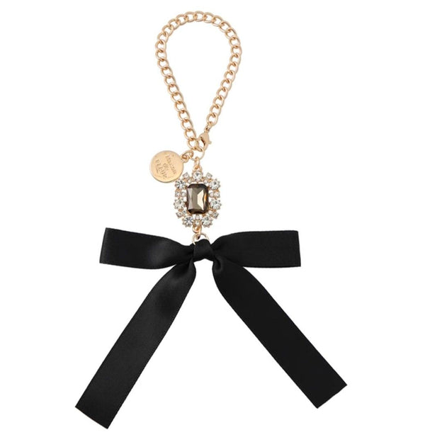 Maison de FLEUR Crystal Ribbon Bag Charm