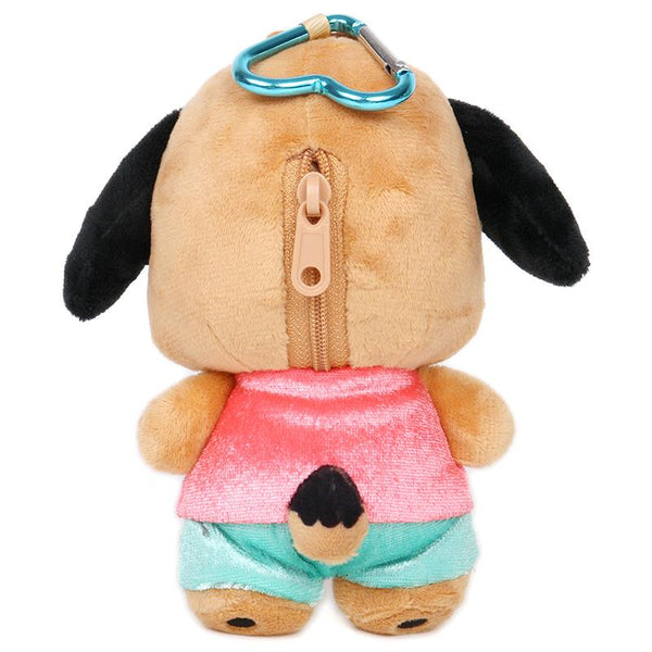 Pochacco Carabiner Mascot Keychain - Retro Heart Sunglasses Edition