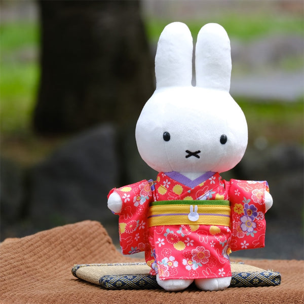 Miffy Red Floral Kimono Plush & Mascot Keychain