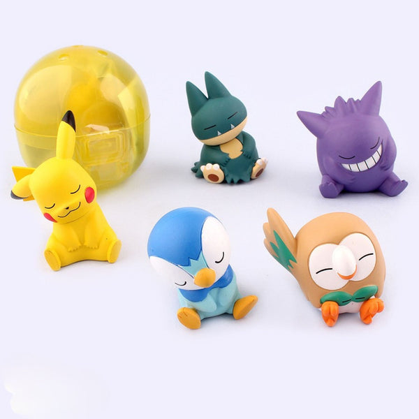 Pokémon Katazun Sleeping Figures Gashapon