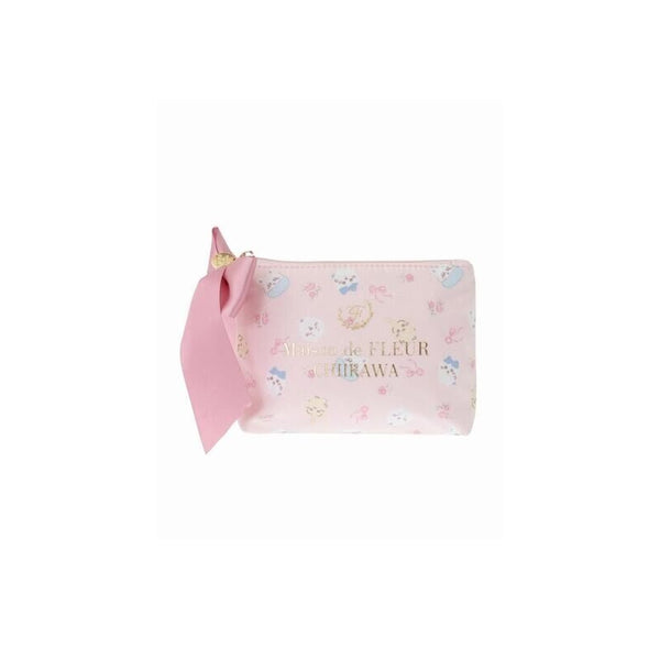Maison de FLEUR x Chiikawa Pink Ribbon Pouch