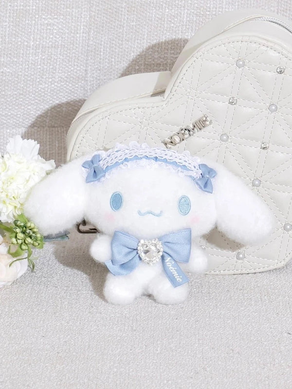 NOEMIE x Sanrio Cinnamoroll Rhinestone Ribbon Plush Keychain