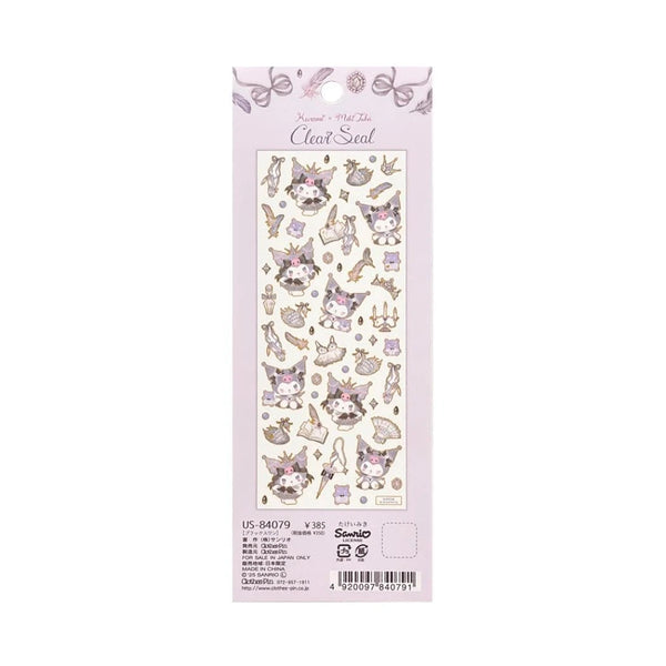 Sanrio x Miki Takei Gold Foil Sticker Sheet - Kuromi